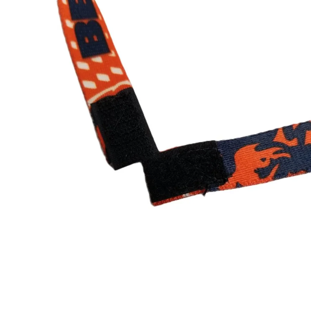 Chicago Bears Orange Navy Lanyard Keychain ID Badge Holder NFL Football Fan Gear